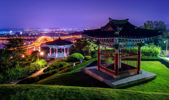 park banghwa bridge night korea